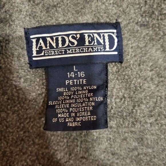 Lands END puffer jacket hot pink - Picture 2 of 5